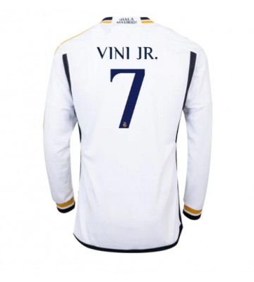 Real Madrid Vinicius Junior #7 Replica Home Stadium Shirt 2023-24 Long Sleeve
